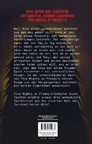 Buchcover und Innenansicht für das Buch: Five Nights at Freddy's: Fazbear Frights