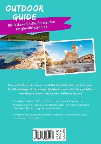 Buchcover und Innenansicht für das Buch: MARCO POLO OUTDOOR GUIDE Reiseführer Toskana