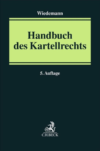 Buchcover und Innenansicht für das Buch: Handbuch des Kartellrechts