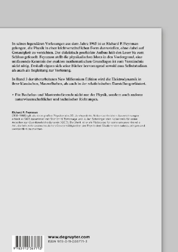 Buchcover und Innenansicht für das Buch: Feynman-Vorlesungen über Physik, Band 3, Elektromagnetismus