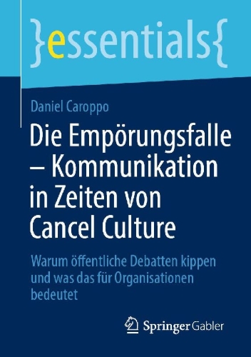 Buchcover und Innenansicht für das Buch: Die Empörungsfalle - Kommunikation in Zeiten von Cancel Culture