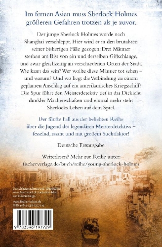 Buchcover und Innenansicht für das Buch: Young Sherlock Holmes
