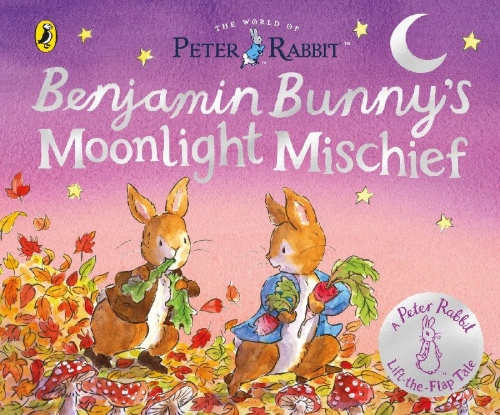 Buchcover und Innenansicht für das Buch: The World of Peter Rabbit: Benjamin Bunny's Moonlight Mischief