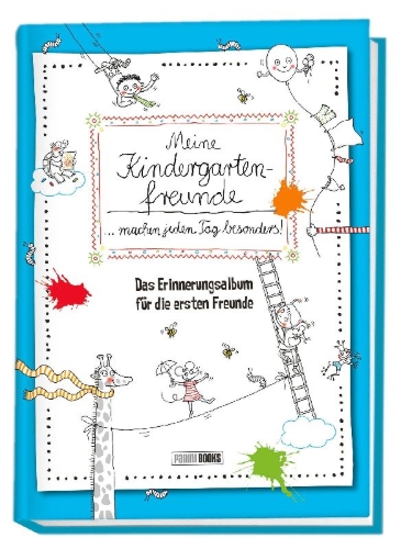 Buchcover und Innenansicht für das Buch: Meine Kindergartenfreunde ... machen jeden Tag besonders!: Das Erinnerungsalbum für die ersten Freunde