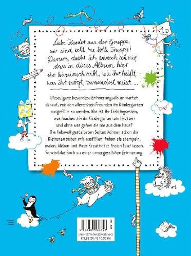 Buchcover und Innenansicht für das Buch: Meine Kindergartenfreunde ... machen jeden Tag besonders!: Das Erinnerungsalbum für die ersten Freunde