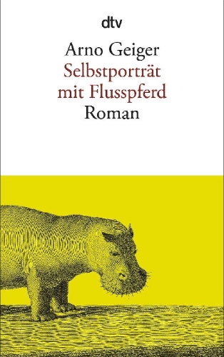 Buchcover und Innenansicht für das Buch: Selbstporträt mit Flusspferd