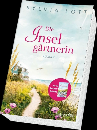 Buchcover und Innenansicht für das Buch: Die Inselgärtnerin