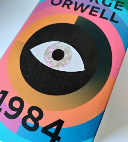 Buchcover und Innenansicht für das Buch: 1984