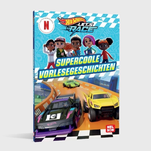 Buchcover und Innenansicht für das Buch: Hot Wheels: Supercoole Vorlesegeschichten