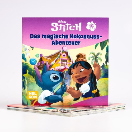 Buchcover und Innenansicht für das Buch: 4er-Set Maxi-Mini 61: Disney Stitch