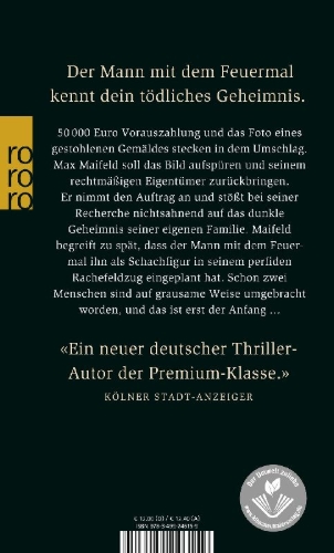 Buchcover und Innenansicht für das Buch: Das Feuermal
