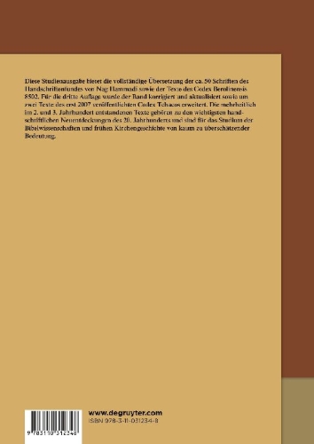 Buchcover und Innenansicht für das Buch: Nag Hammadi Deutsch