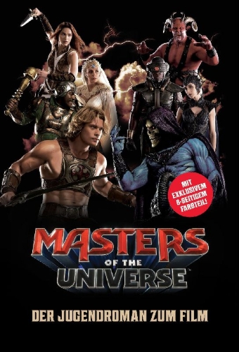 Buchcover und Innenansicht für das Buch: Masters of the Universe: Der Jugendroman zum Film
