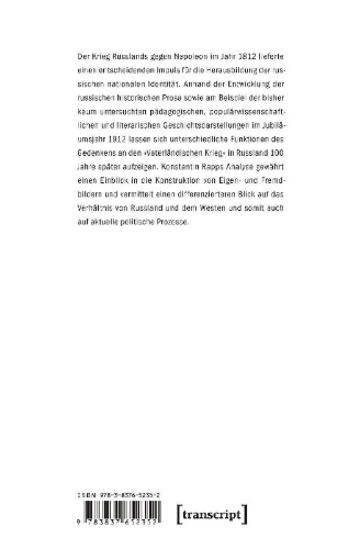 Buchcover und Innenansicht für das Buch: Napoleon und der 'Vaterländische Krieg' in Russland