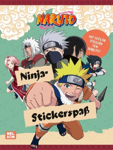 Buchcover und Innenansicht für das Buch: Naruto: Ninja-Stickerspaß