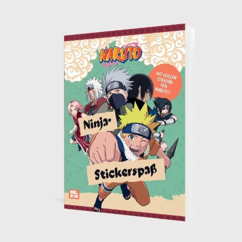 Buchcover und Innenansicht für das Buch: Naruto: Ninja-Stickerspaß