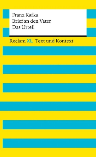 Buchcover und Innenansicht für das Buch: Brief an den Vater / Das Urteil. Textausgabe mit Kommentar und Materialien