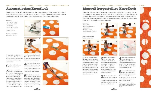 Buchcover und Innenansicht für das Buch: Me and my sewing machine