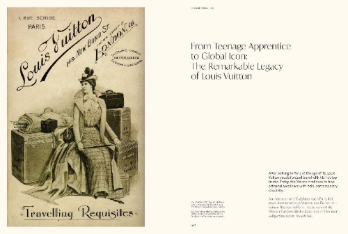 Buchcover und Innenansicht für das Buch: Masters of Fashion: Louis Vuitton