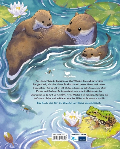 Buchcover und Innenansicht für das Buch: Der kleine Otter - Zu Hause in den Flüssen Europas
