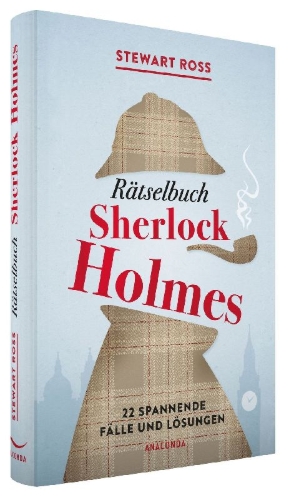 Buchcover und Innenansicht für das Buch: Rätselbuch Sherlock Holmes