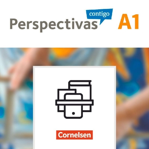 Buchcover und Innenansicht für das Buch: Perspectivas contigo A1. Kurs- und Übungsbuch mit Vokabeltaschenbuch und Übungsgrammatik als Paket