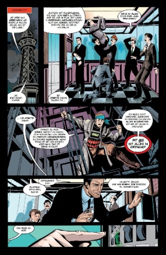 Buchcover und Innenansicht für das Buch: JLA 18-21, 32-33, 43-46, JLA: Secret Files 3