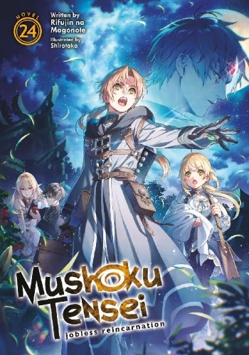 Buchcover und Innenansicht für das Buch: Mushoku Tensei: Jobless Reincarnation (Light Novel) Vol. 24