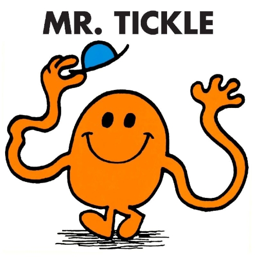 Buchcover und Innenansicht für das Buch: Mr. Tickle