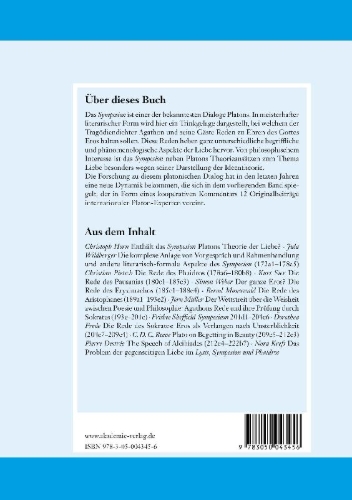 Buchcover und Innenansicht für das Buch: Platon: Symposion