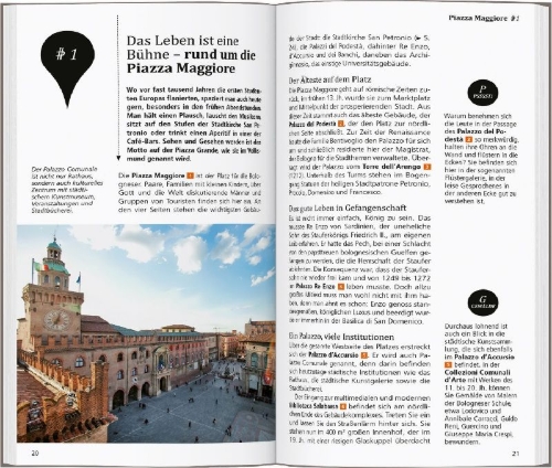 Buchcover und Innenansicht für das Buch: DUMONT direkt Reiseführer Bologna