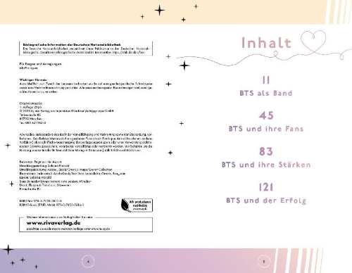 Buchcover und Innenansicht für das Buch: BTS