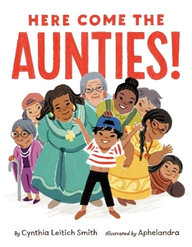 Buchcover und Innenansicht für das Buch: Here Come the Aunties!
