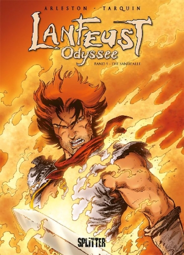 Buchcover und Innenansicht für das Buch: Lanfeust Odyssee. Band 5