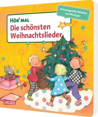 Buchcover und Innenansicht für das Buch: Hör mal (Soundbuch):  Die schönsten Weihnachtslieder