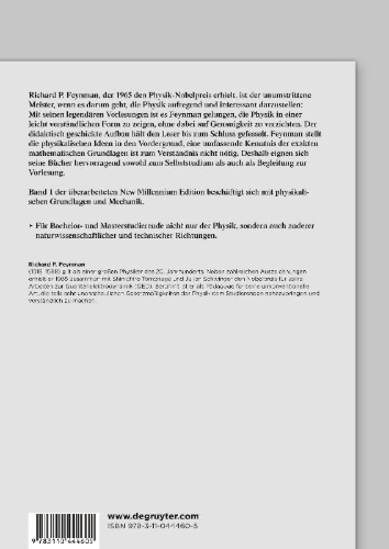 Buchcover und Innenansicht für das Buch: Feynman-Vorlesungen über Physik, Band 1, Mechanik