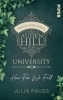 Buchcover und Innenansicht für das Buch: Auden Hill University - How Far We Fall