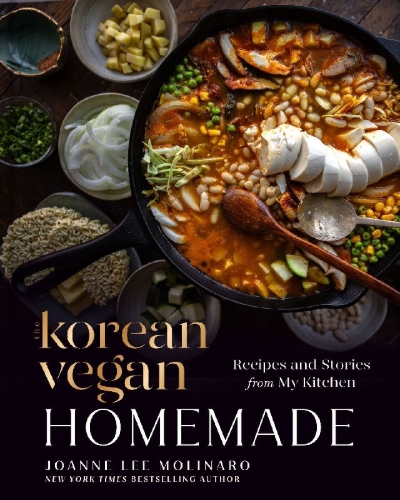 Buchcover und Innenansicht für das Buch: The Korean Vegan: Homemade