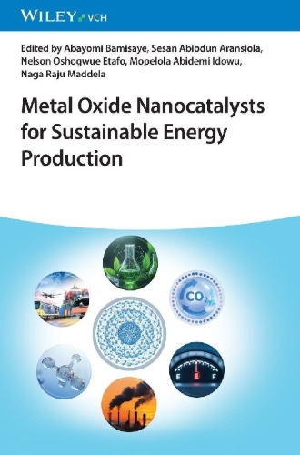 Buchcover und Innenansicht für das Buch: Metal Oxide Nanocatalysts for Sustainable Energy Production