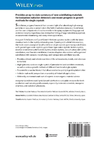 Buchcover und Innenansicht für das Buch: Inorganic Scintillator and Crystal Growth Methods