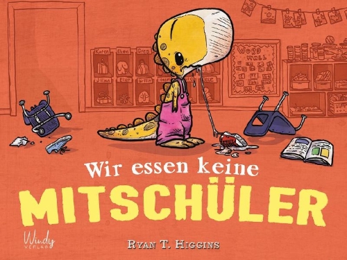 Buchcover und Innenansicht für das Buch: We don't eat our classmates