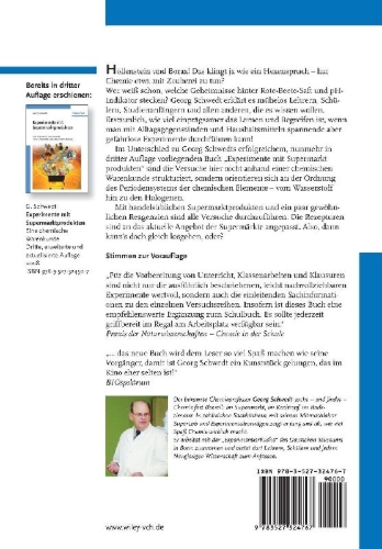 Buchcover und Innenansicht für das Buch: Noch mehr Experimente mit Supermarktprodukten