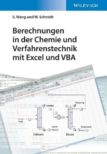 Buchcover und Innenansicht für das Buch: Berechnungen in der Chemie und Verfahrenstechnik mit Excel und VBA