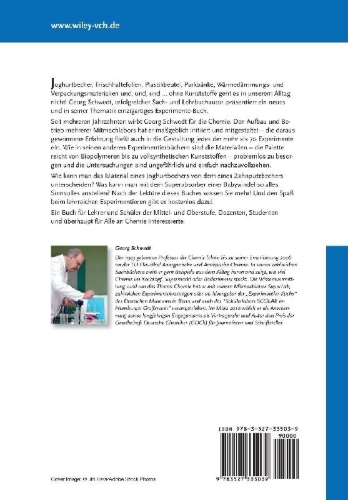 Buchcover und Innenansicht für das Buch: Experimente rund um die Kunststoffe des Alltags