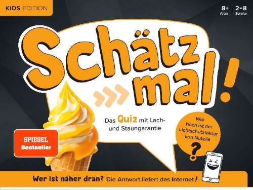 Buchcover und Innenansicht für das Buch: Schätz mal! Kids Edition