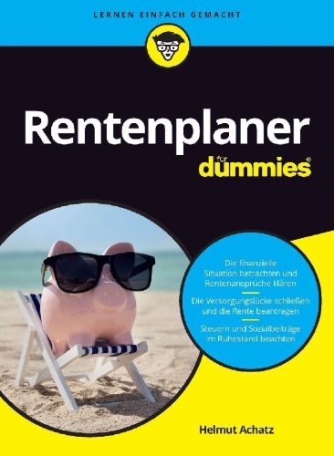 Buchcover und Innenansicht für das Buch: Rentenplaner für Dummies