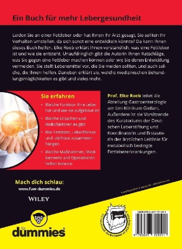 Buchcover und Innenansicht für das Buch: Fettleber vorbeugen und behandeln für Dummies