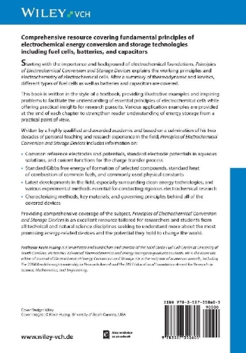 Buchcover und Innenansicht für das Buch: Principles of Electrochemical Conversion and Storage Devices