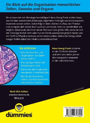 Buchcover und Innenansicht für das Buch: Histologie für Dummies