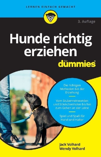Buchcover und Innenansicht für das Buch: Hunde richtig erziehen für Dummies
